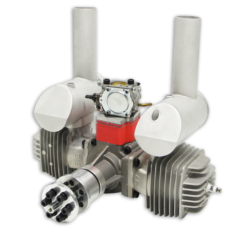 EME125 Benzínový dvouválcový modelářský motor