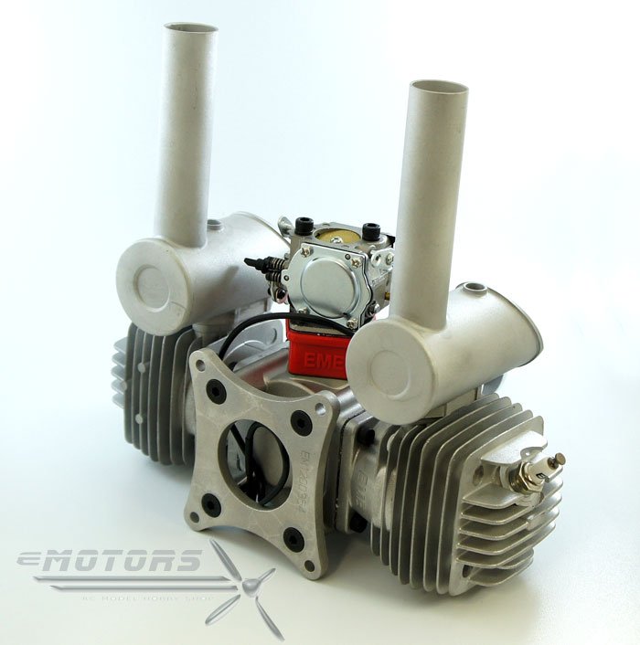 EME120 Benzínový dvouválcový modelářský motor
