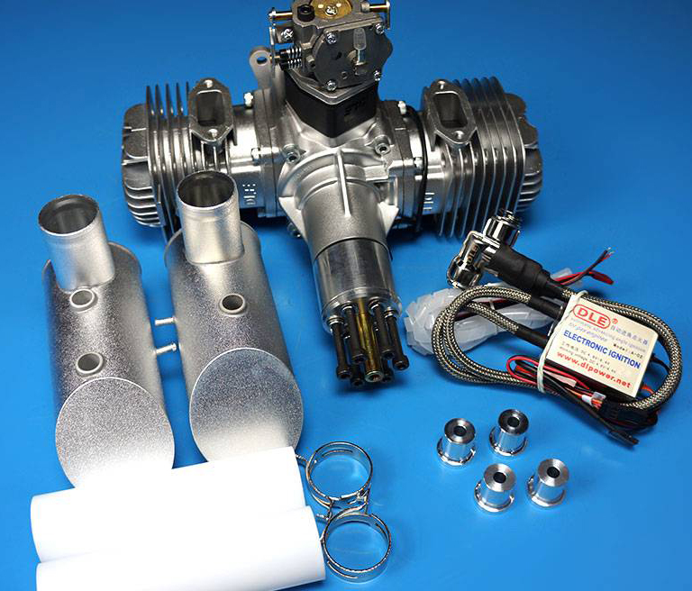 DLE120 Benzínový dvouválcový modelářský motor
