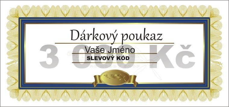Dárkový poukaz eMotors v hodnotě 3000,-Kč