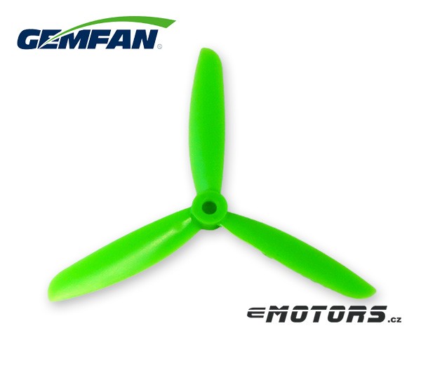 Gemfan 5x4.5R 3-listá vrtule – zelená