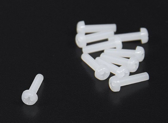 M3x12mm nylonové šrouby (10ks/bal) M3x12mm nylonové šrouby (10ks/bal)