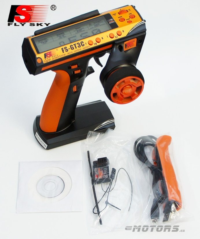 Fly Sky FS-GT3C 3CH 2.4GHz AFHDS Orange + přijímač