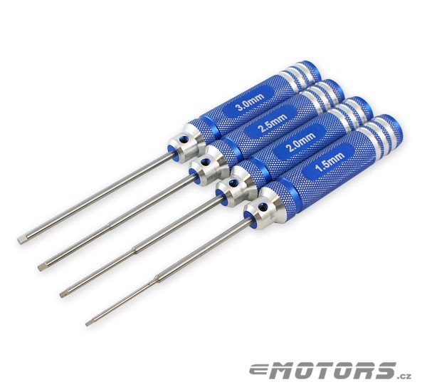 4ks HEX šroubováků 1.5/2.0/2.5/3.0