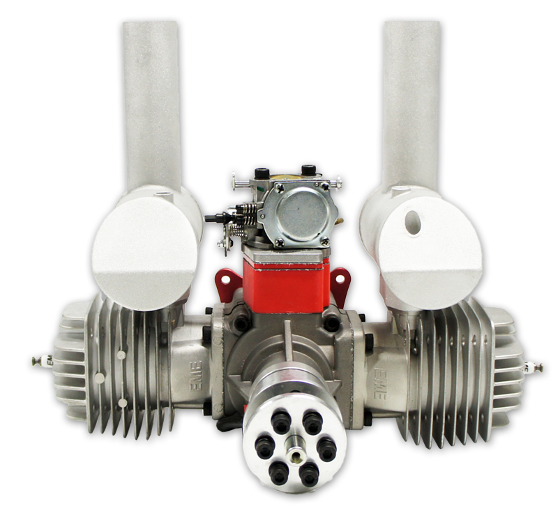 EME125 Benzínový dvouválcový modelářský motor