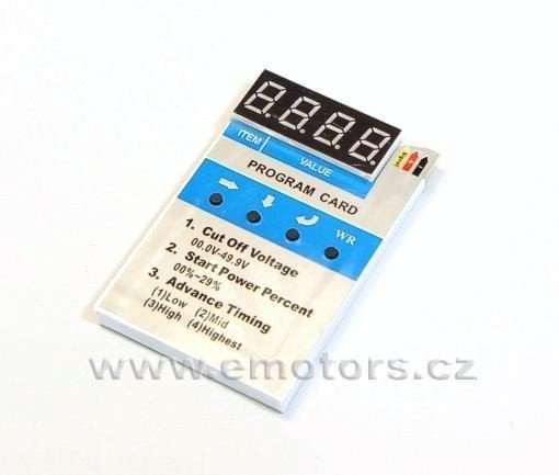 HK Programovací karta pro CAR ESC HK Programovací karta pro CAR ESC
