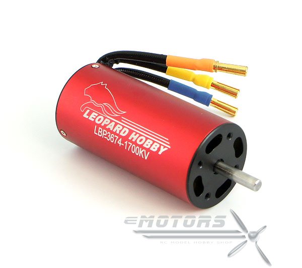 LEOPARD LBP3674-2Y KV1700 4-polový Inrunner Brushless Motor