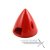 38mm kužel pro pevnou vrtuli plast - Červený