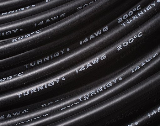 Kabel 14AWG BLACK (10cm)