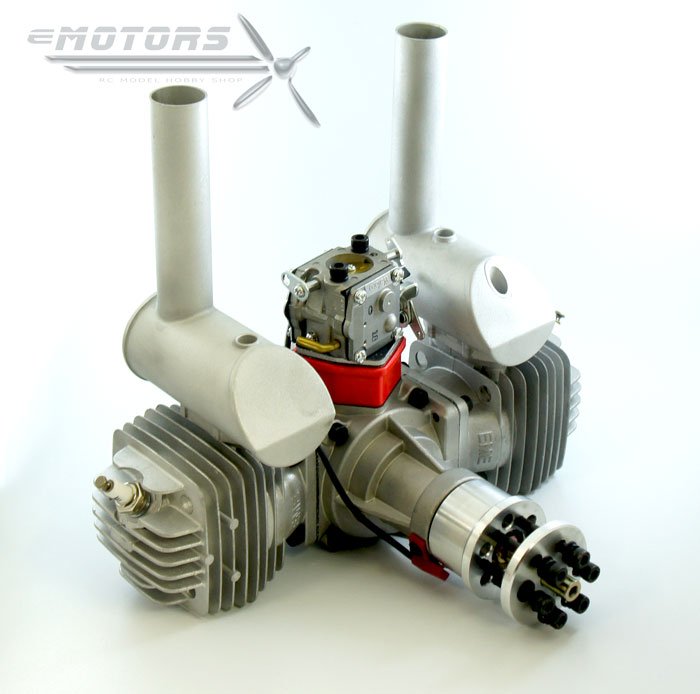 EME120 Benzínový dvouválcový modelářský motor