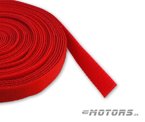 20mm oboustranný suchý zip (červený) - 10cm 20mm oboustranný suchý zip (červený) - 10cm