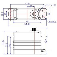 FT815BL 0.1sec/15kg/84g/7.4V brushless digital