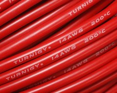 Kabel 14AWG RED (10cm)