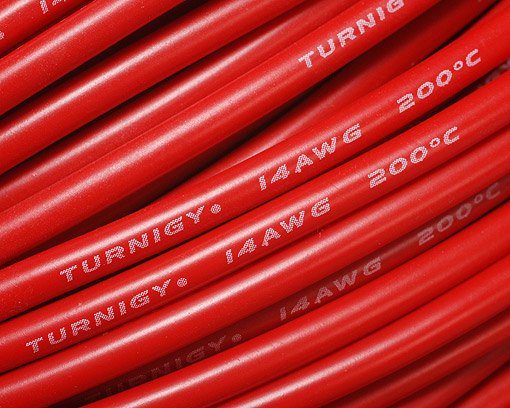 Kabel 14AWG RED (10cm)