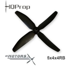 HQProp 5x4 čtyřlistá vrtule CW - Černá SPS