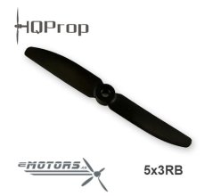 HQProp 5x3 dvoulistá vrtule CW - Černá SPU