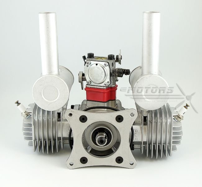 EME70 Benzínový dvouválcový modelářský motor