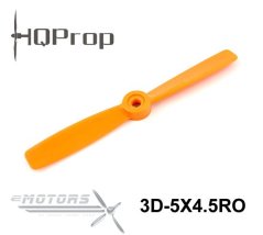 HQProp 5x4.5 3D Reverzní dvoulistá vrtule CW - Oranžová