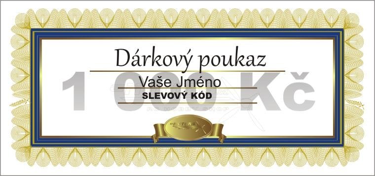 Dárkový poukaz eMotors v hodnotě 1000,-Kč