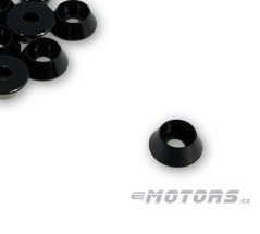 Podložka tvarová M4 - elox (1ks) Black