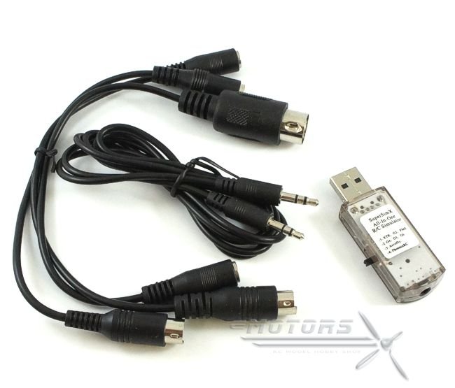 RC Simulátor 8 v 1 - USB interface a kabely