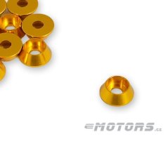 Podložka tvarová M3 - elox (1ks) Golden