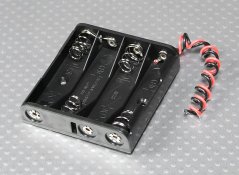 Pouzdro pro 4x AAA baterie
