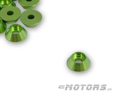 Podložka tvarová M3 - elox (1ks) Green