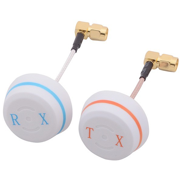Sada kruhových antén 5.8GHz TX/RX– 90°, konektor RP-SMA plug