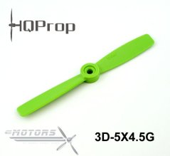 HQProp 5x4.5 3D Reverzní dvoulistá vrtule CCW - Zelená