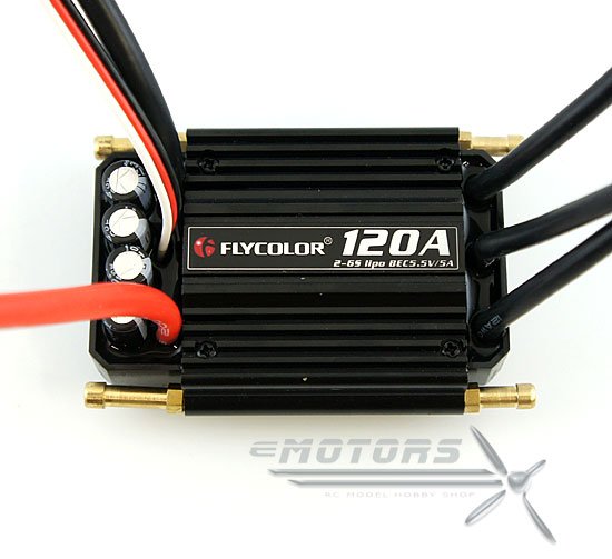 Flycolor 120A  Boat ESC BEC 5.5V/5A (s reverzem)