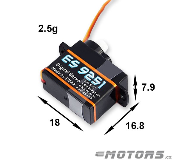 Emax ES9251 II 0.07sec./0.3kg/3.6g digital
