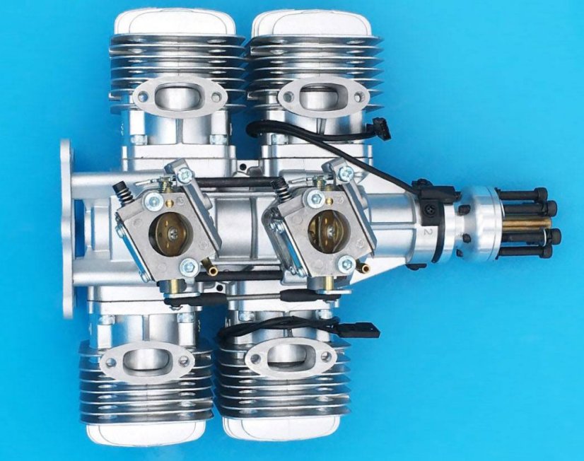 DLE120T4 Benzínový čtyřválcový modelářský motor