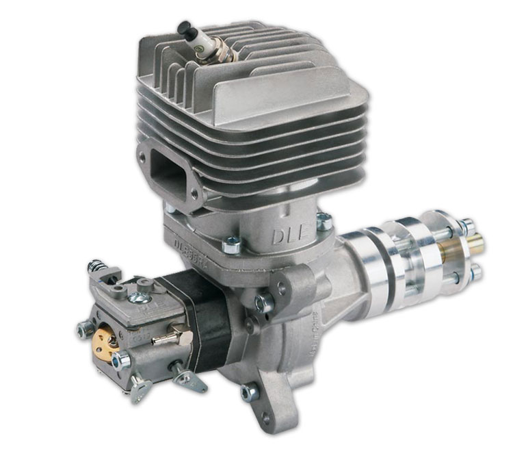 DLE55-RA Benzínový jednoválcový modelářský motor (zadní výfuk)