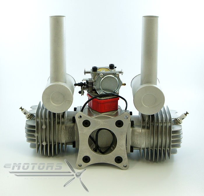 EME120 Benzínový dvouválcový modelářský motor