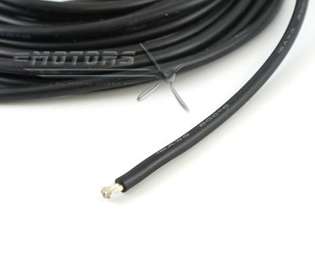 Kabel 8AWG BLACK (10cm)