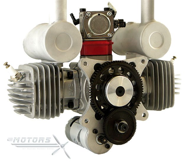 EME70 AS Benzínový dvouválcový motor - startér