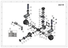DLE170-11 Tepelný blok karburátoru