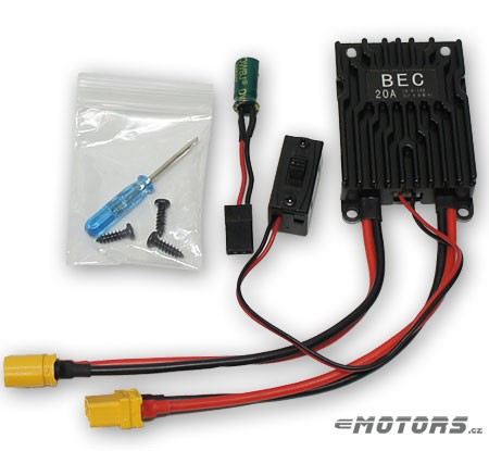 Vysoce proudový 20A lineární BEC