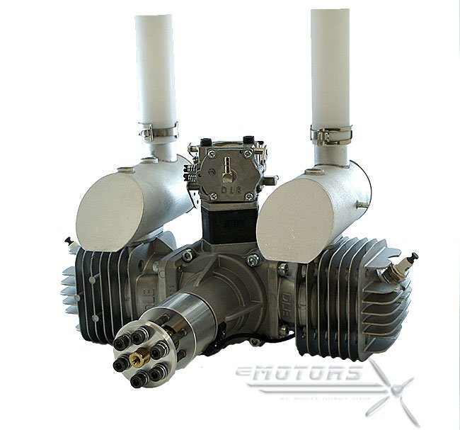 DLE111-FB Benzínový dvouválcový modelářský motor
