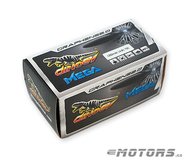 Dinogy Mega Graphene 2.0 1350mAh 4S 75C