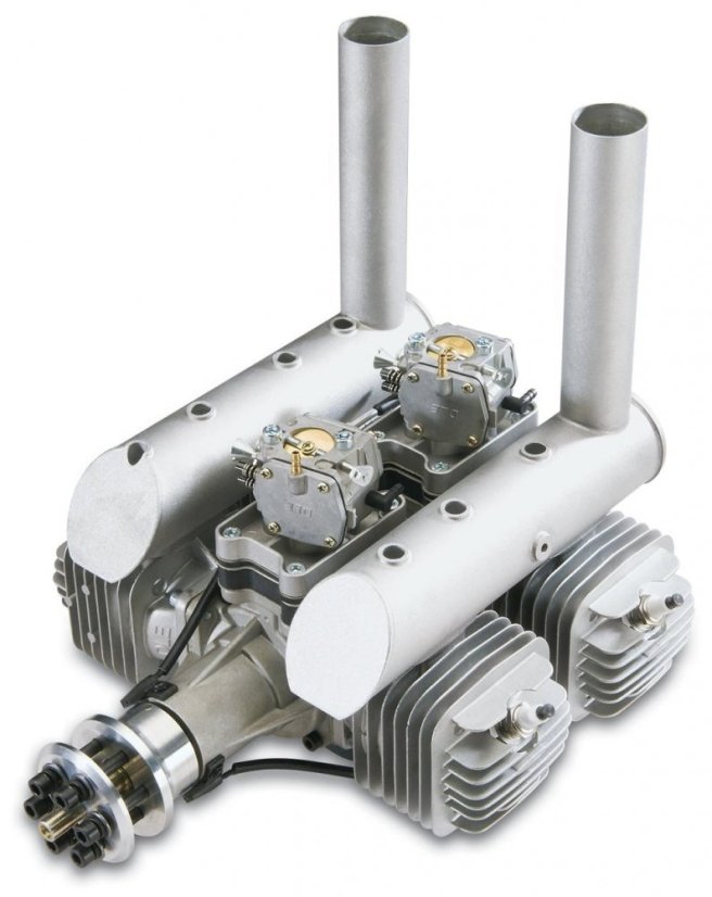 DLE222-Benzínový čtyřválcový modelářský motor