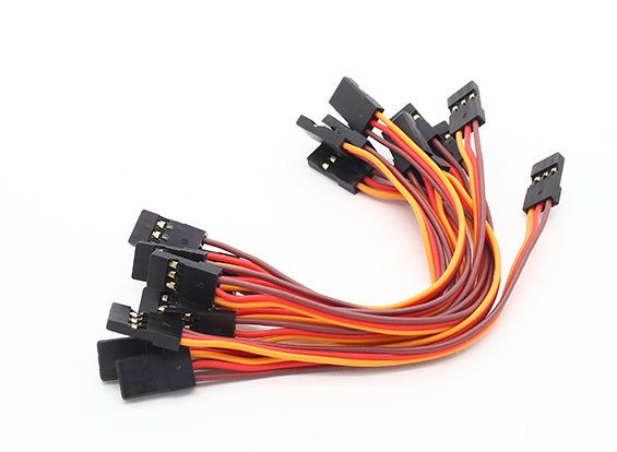 15cm prodlužovací servokabel  MALE-MALE (JR) 22AWG