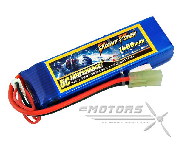 Giant Power 1600mAh 3S 25C Airsoft Lipo