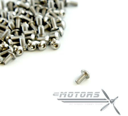 Šroub s půlkulatou hlavou HEX M3x6mm - 1ks Šroub s půlkulatou hlavou HEX M3x6mm - 1ks