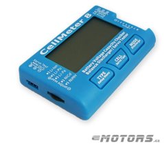 Měřák napětí baterií, vybíječ a servo tester