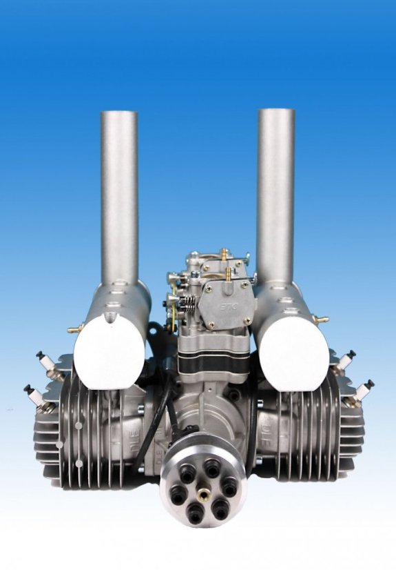 DLE222-Benzínový čtyřválcový modelářský motor