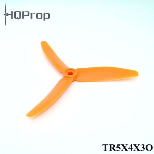 HQProp 5x4 třílistá vrtule CCW - Oranžová SPS