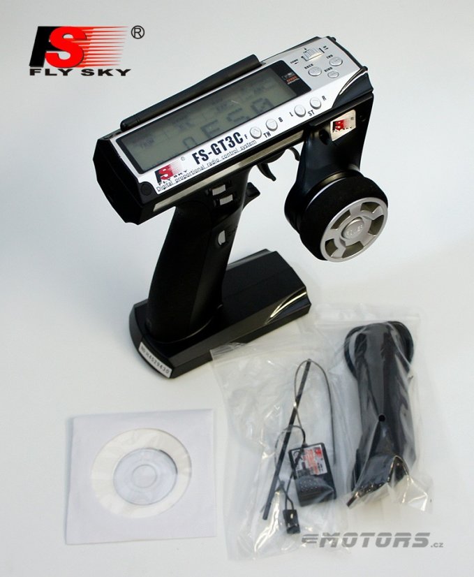 Fly Sky FS-GT3C 3CH 2.4GHz AFHDS Black + přijímač